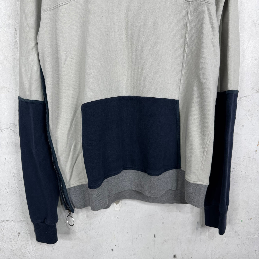 Margiela Paneled Side Zip Hoodie