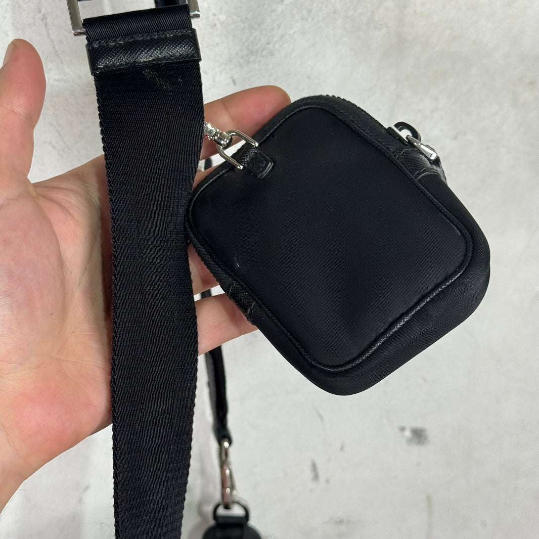 Prada Renylon Large Pocketed Messenger Bag