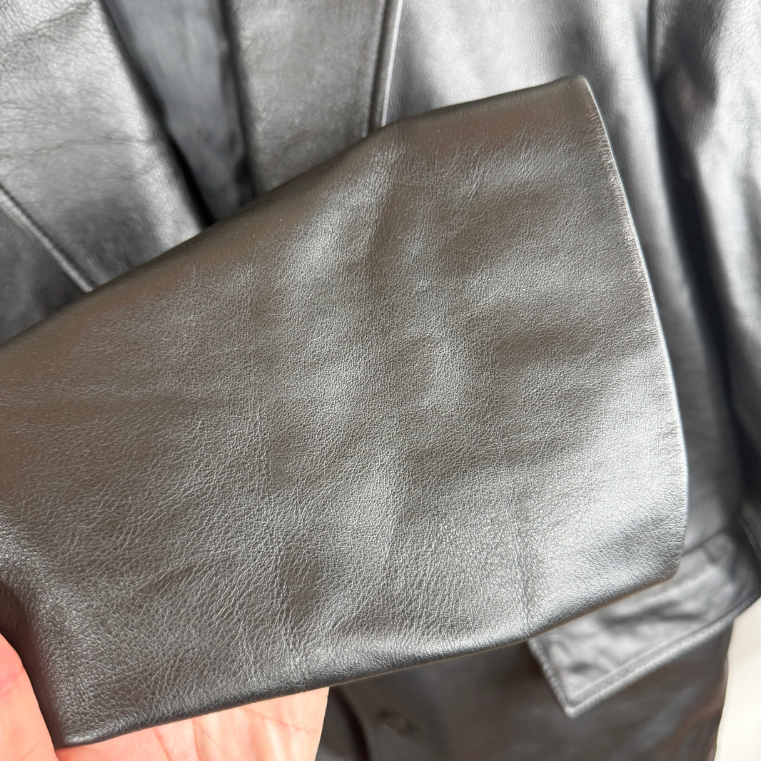 Balenciaga Sample Leather Blazer