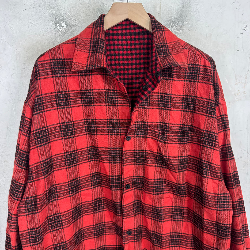 Balenciaga Multi Plaid Red Flannel