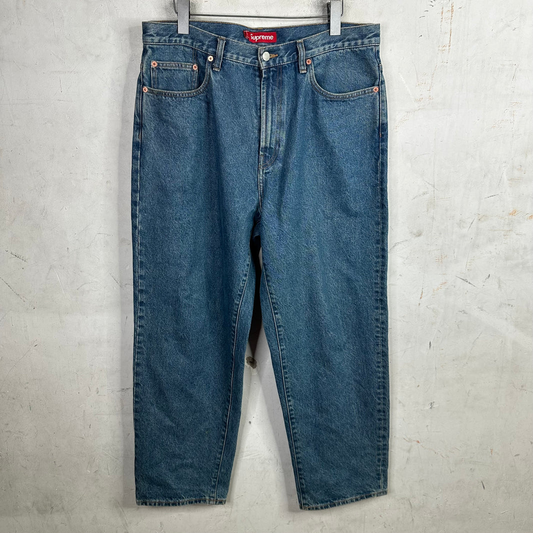 Supreme Baggy Blue Jeans