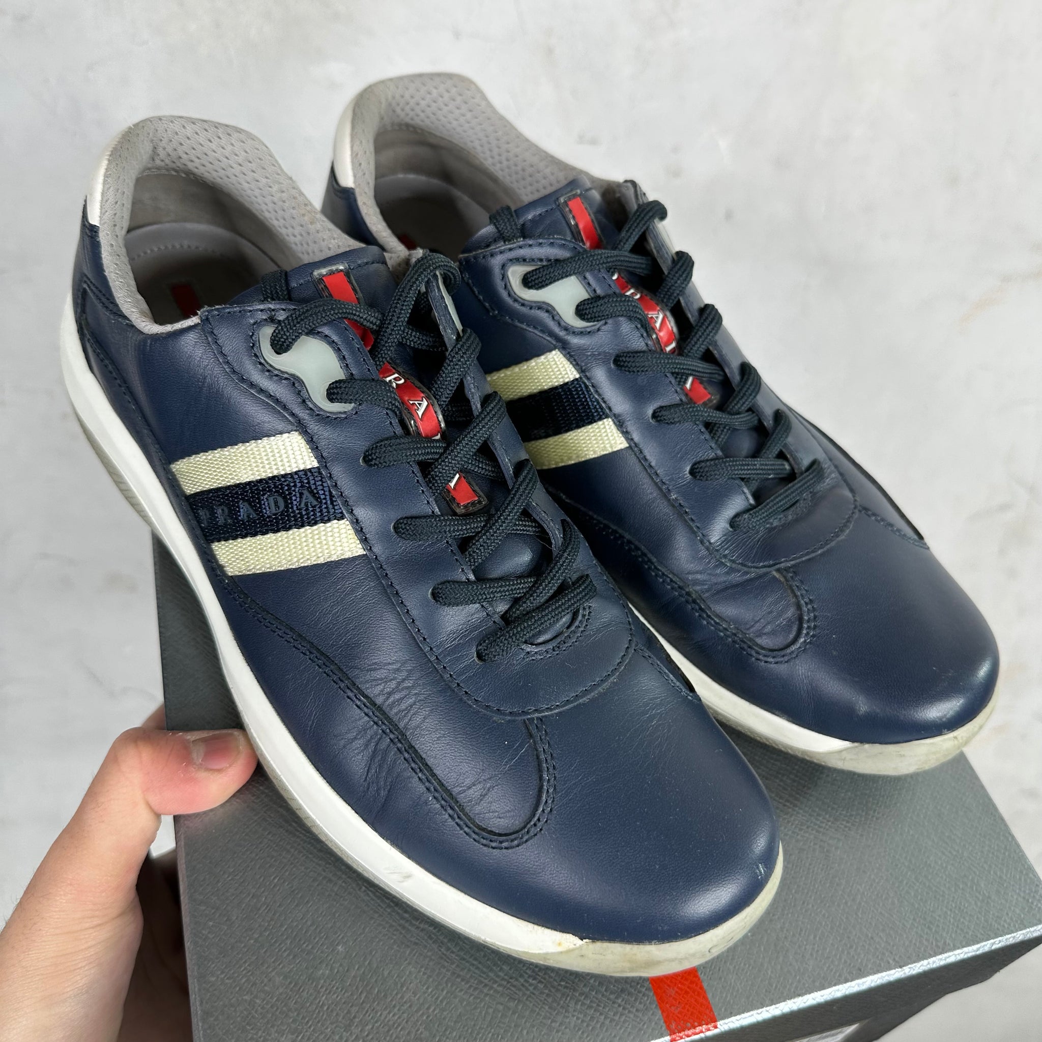 Prada Navy Stripe Americas Cup