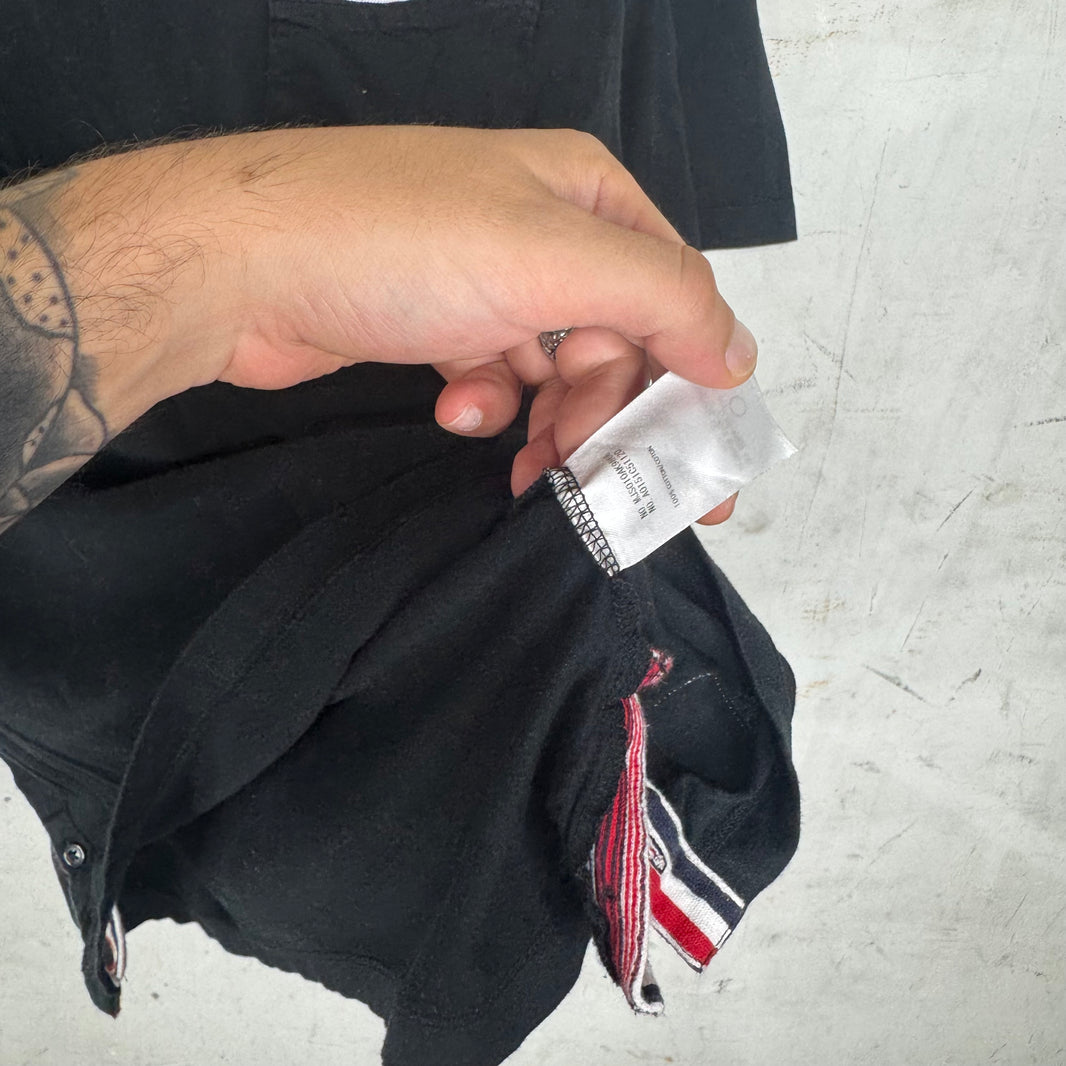Thom Browne Stripe Trim Pocket T-Shirt