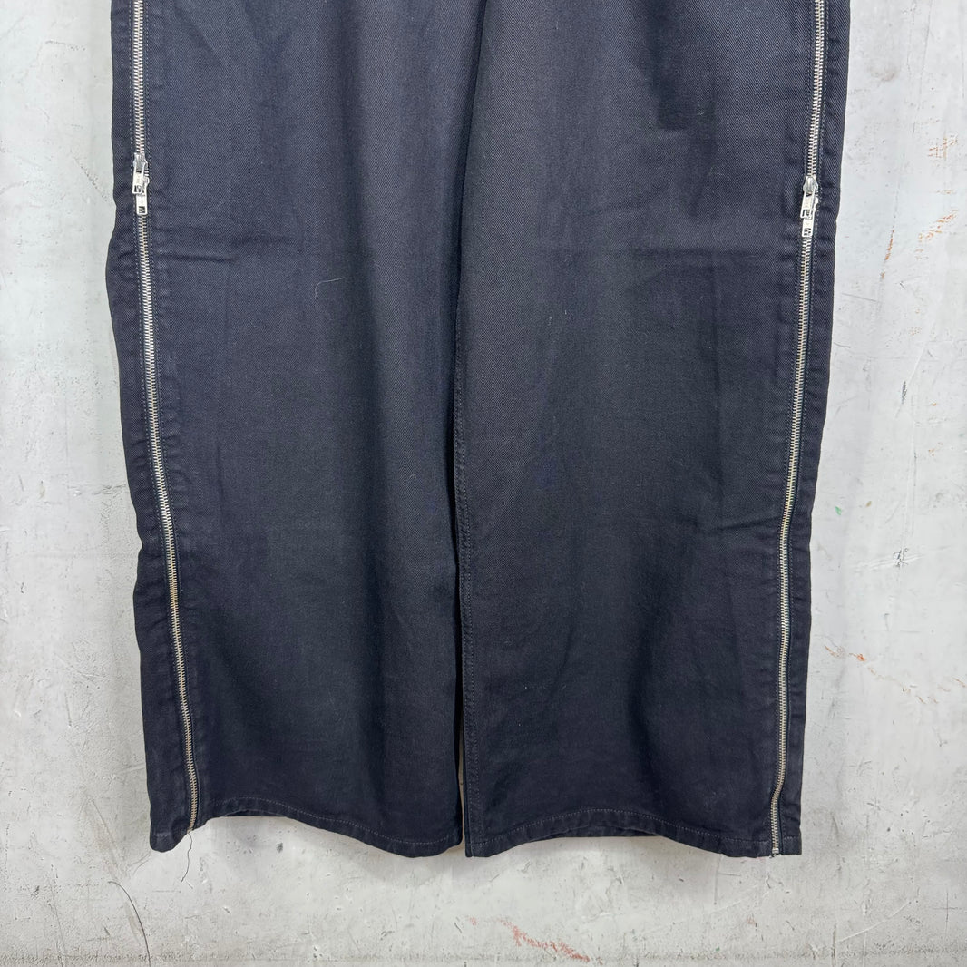 Luu Dan Wide Zipper Jeans