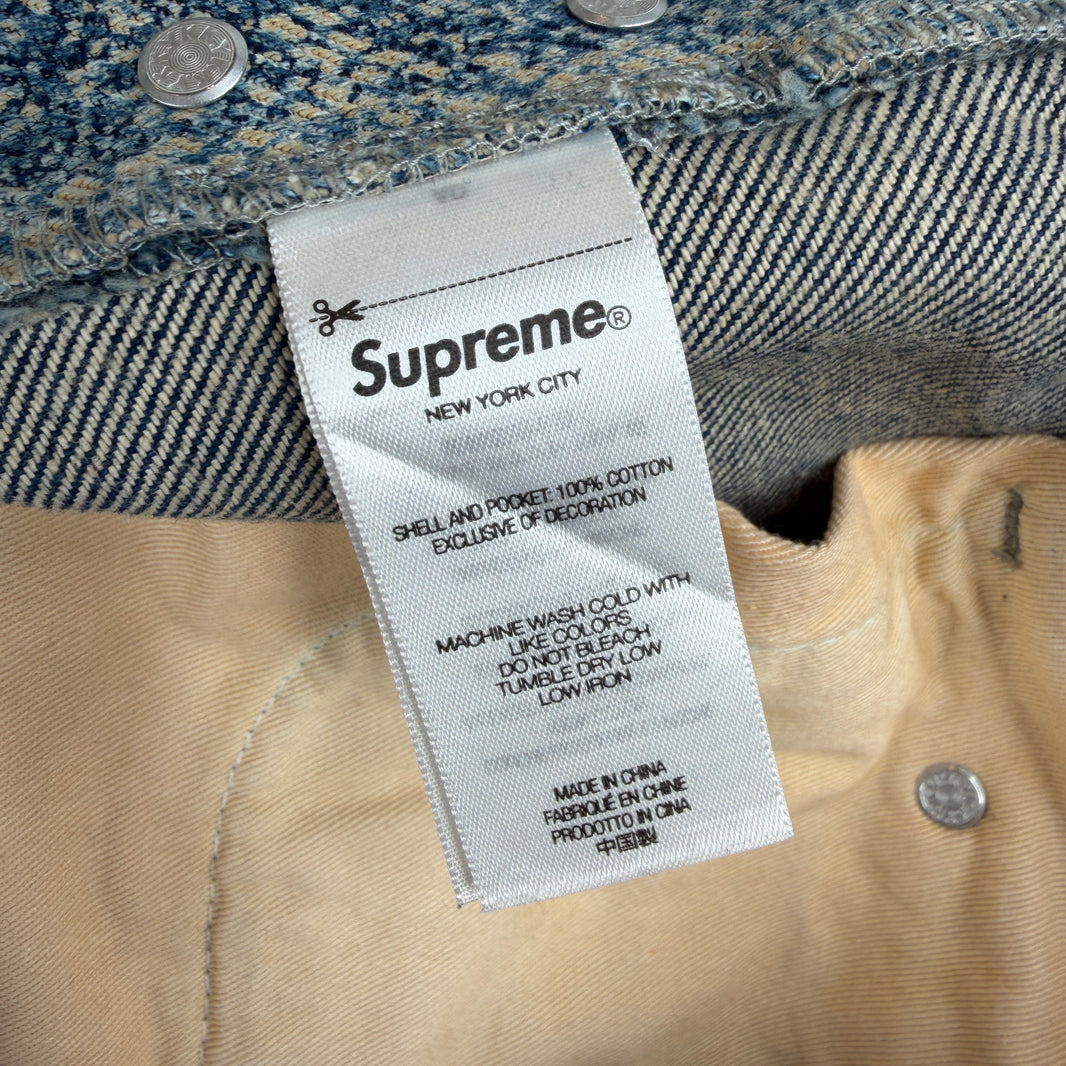 Supreme Snake Skin Denim Jeans