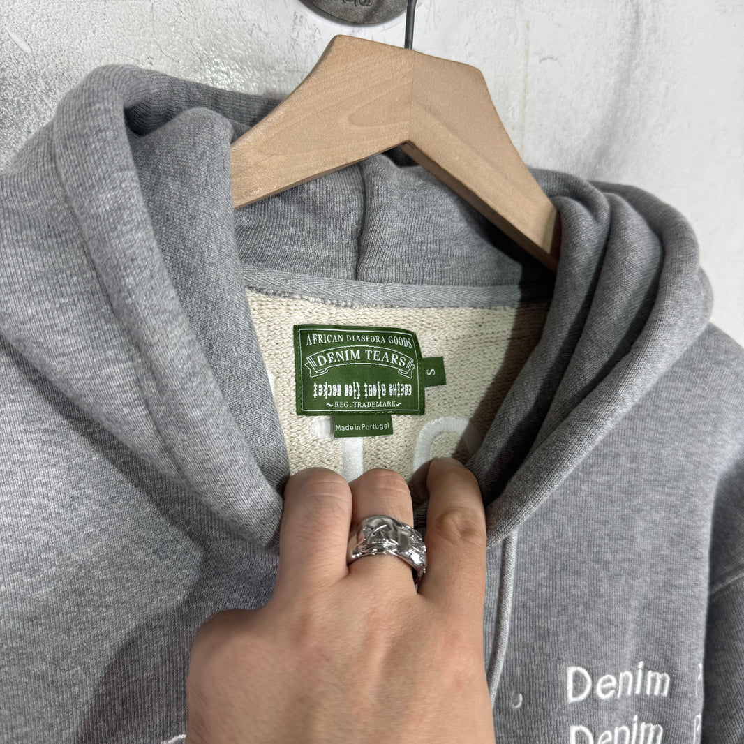 CPFM x Denim Tears Grey Smiley Hoodie