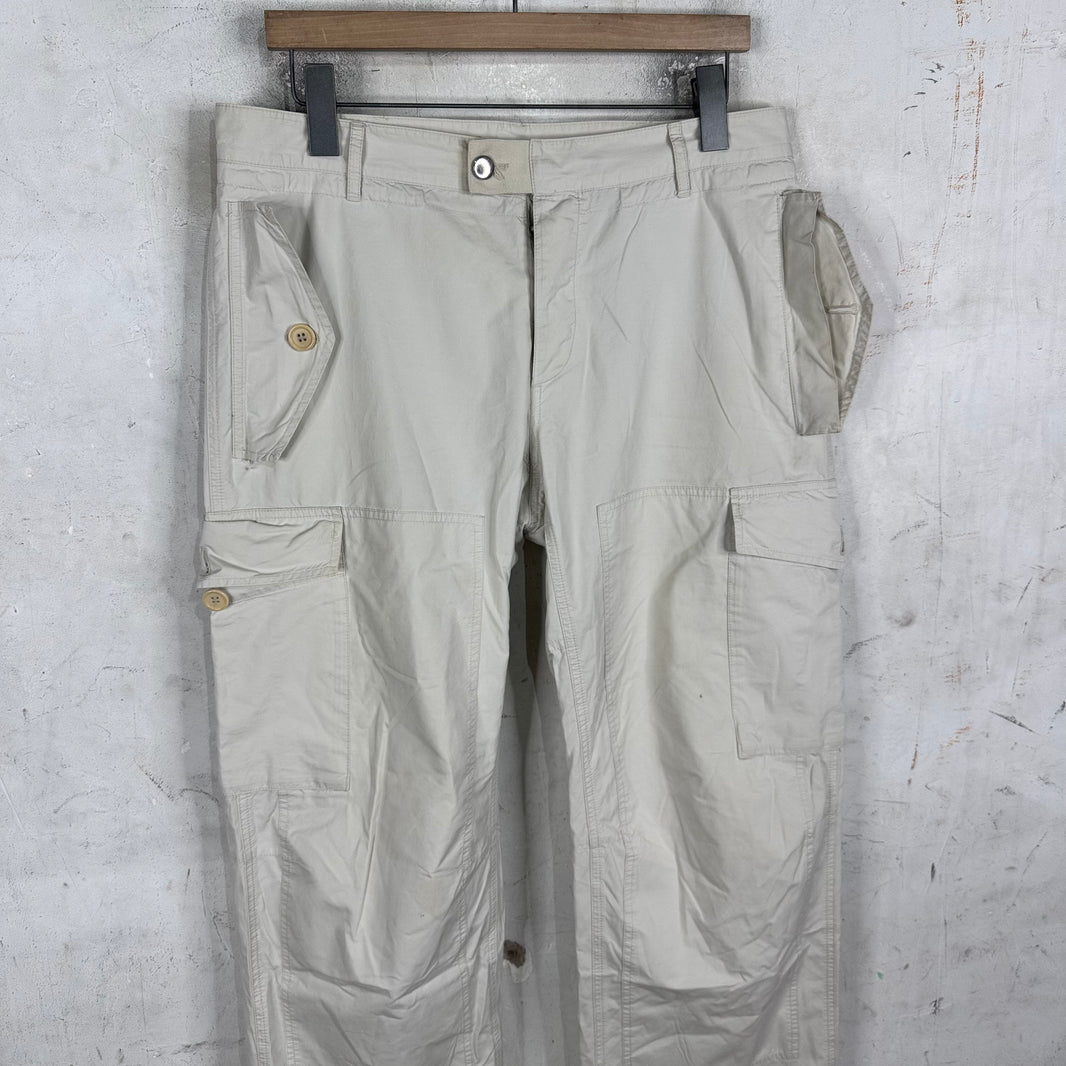 Prada Beige Low Rise Cargos