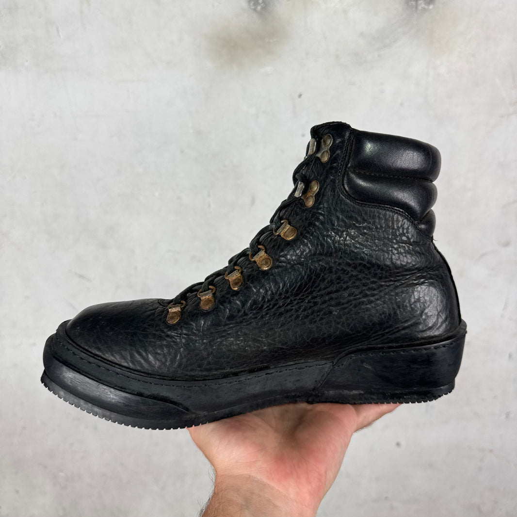Guidi Black Leather Hiking Boots