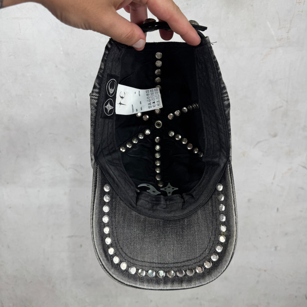 Thug Club Studded Grey Denim Hat