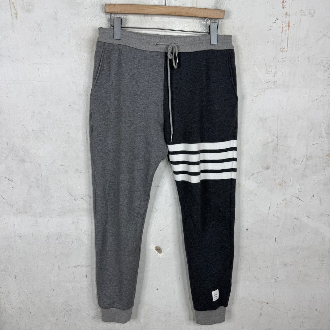 Thom Browne Tri Colored Grey Sweatpants