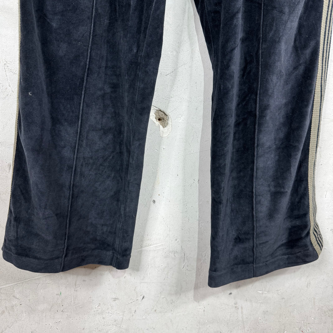 Needles Black Velvet Track Pants