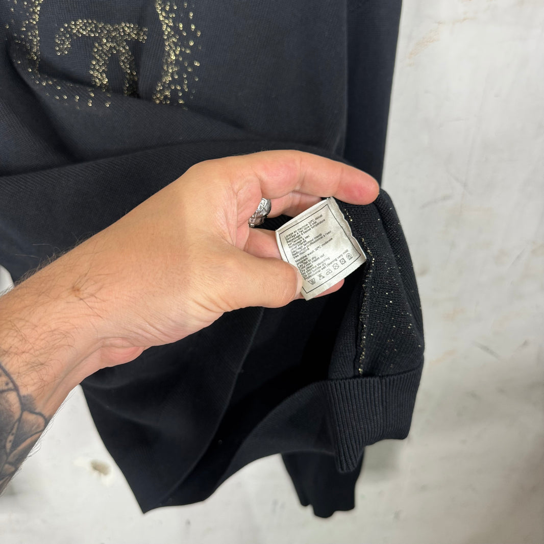Chanel Uniform Glitter Logo Sweater