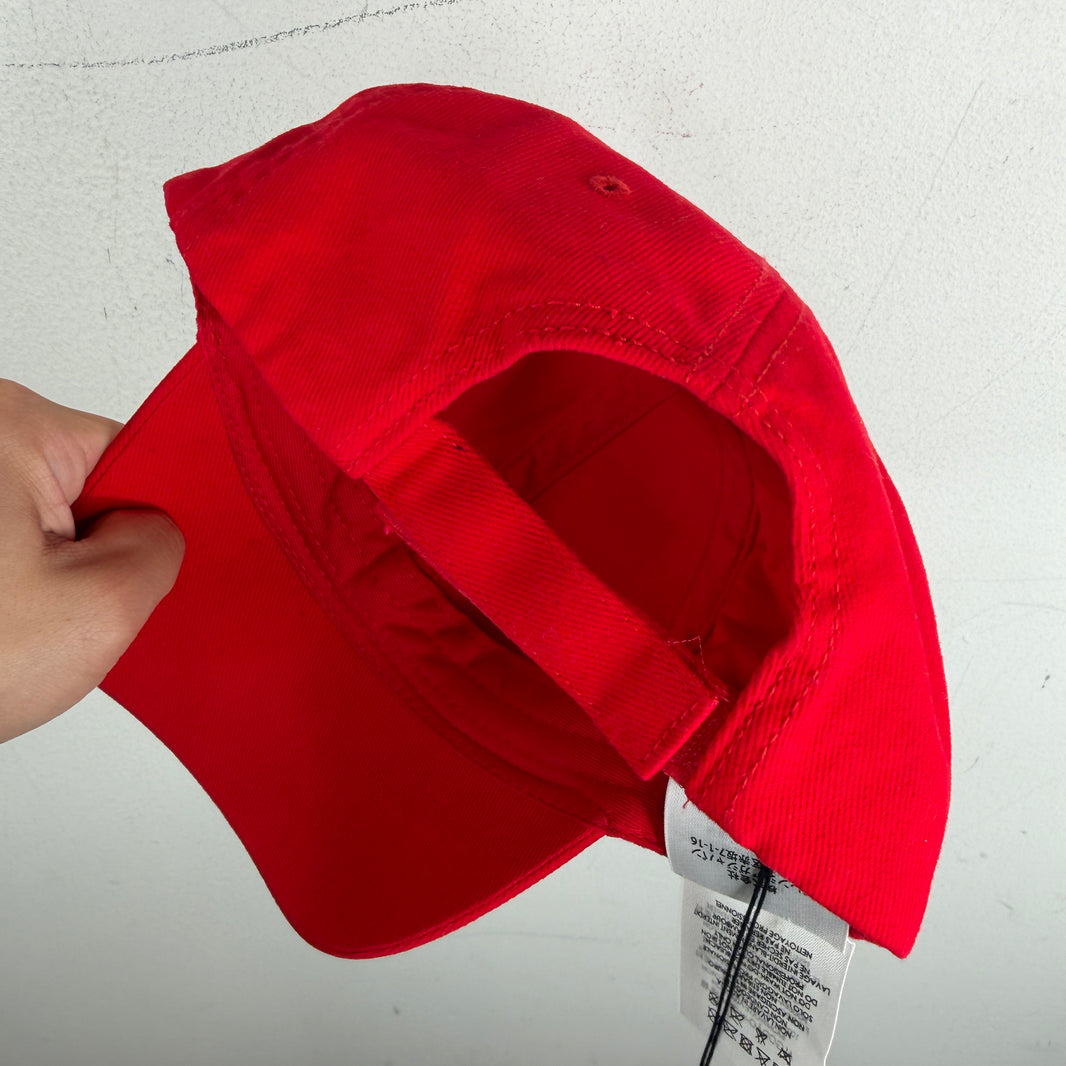 Balenciaga Red Metal Logo Hat