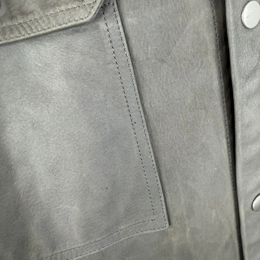 Rick Owens Western Leather Overshirt
