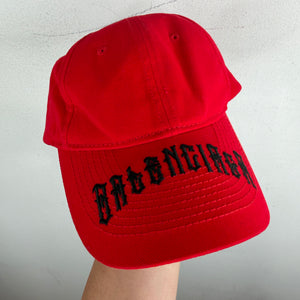 Balenciaga Red Metal Logo Hat