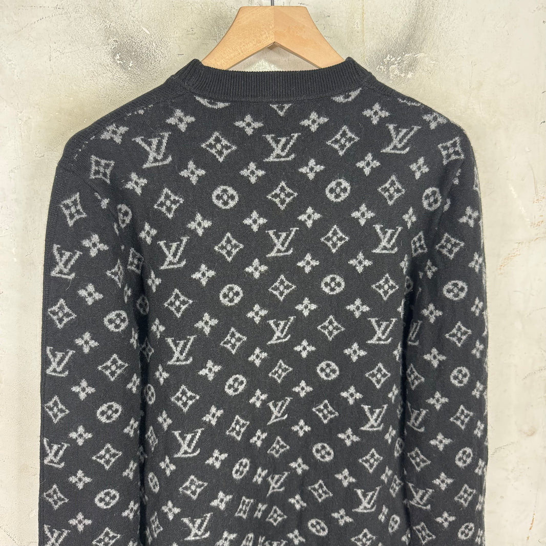 Louis Vuitton Graphite Monogram Cashmere Sweater