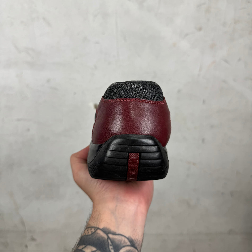 Prada Oxblood Leather Americas Cup