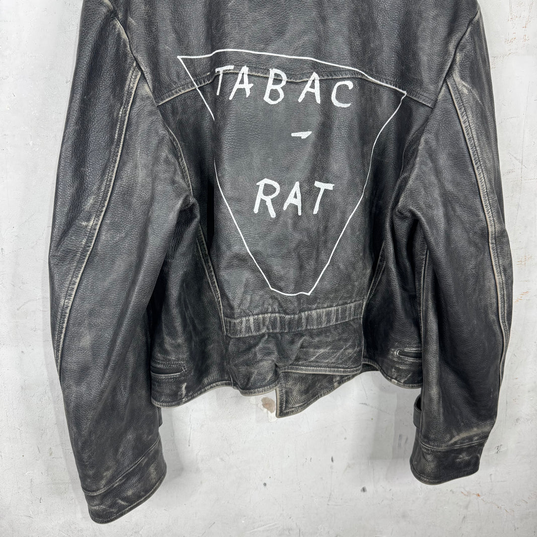 ERD Tabac Rat Leather Perfecto Jacket