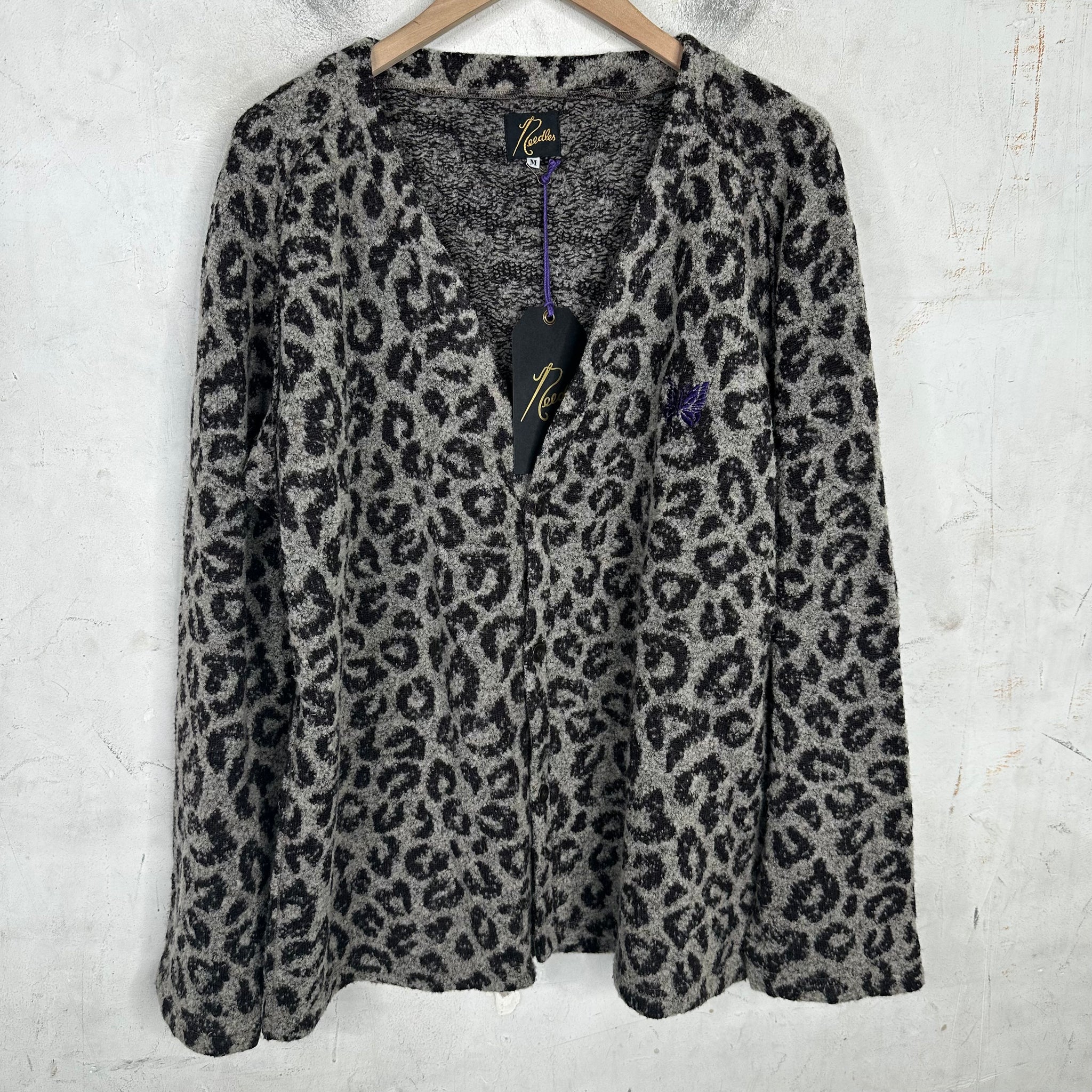 Needles Black Cheetah Print Cardigan – www.Lukes.store