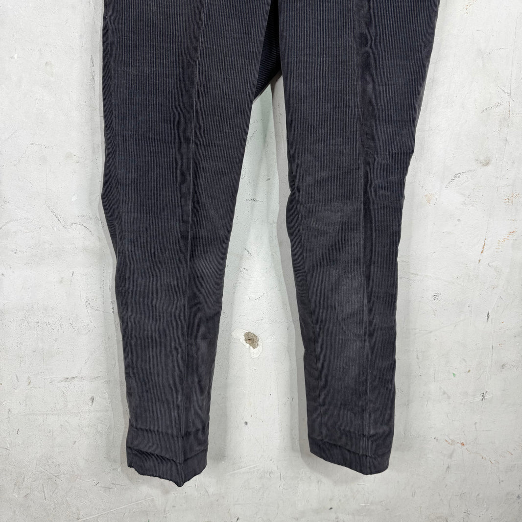 Thom Browne Dark Grey Corduroy Trousers