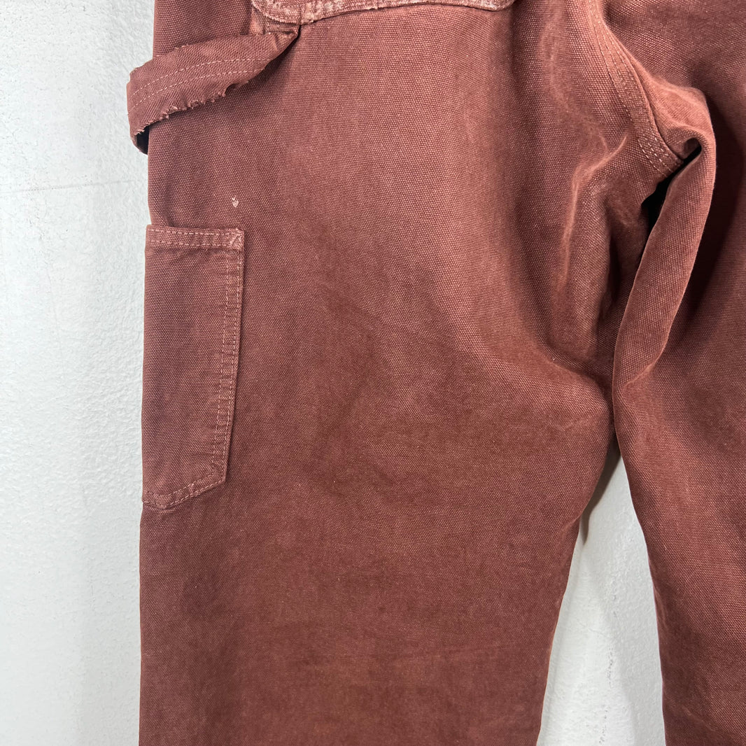 ERD Red Distressed Carpenter Pants