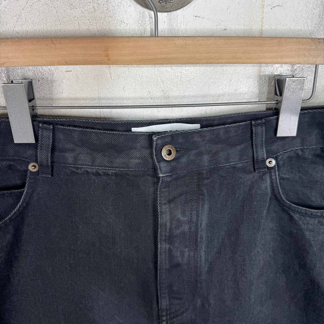 Loewe Black Anagram Jeans