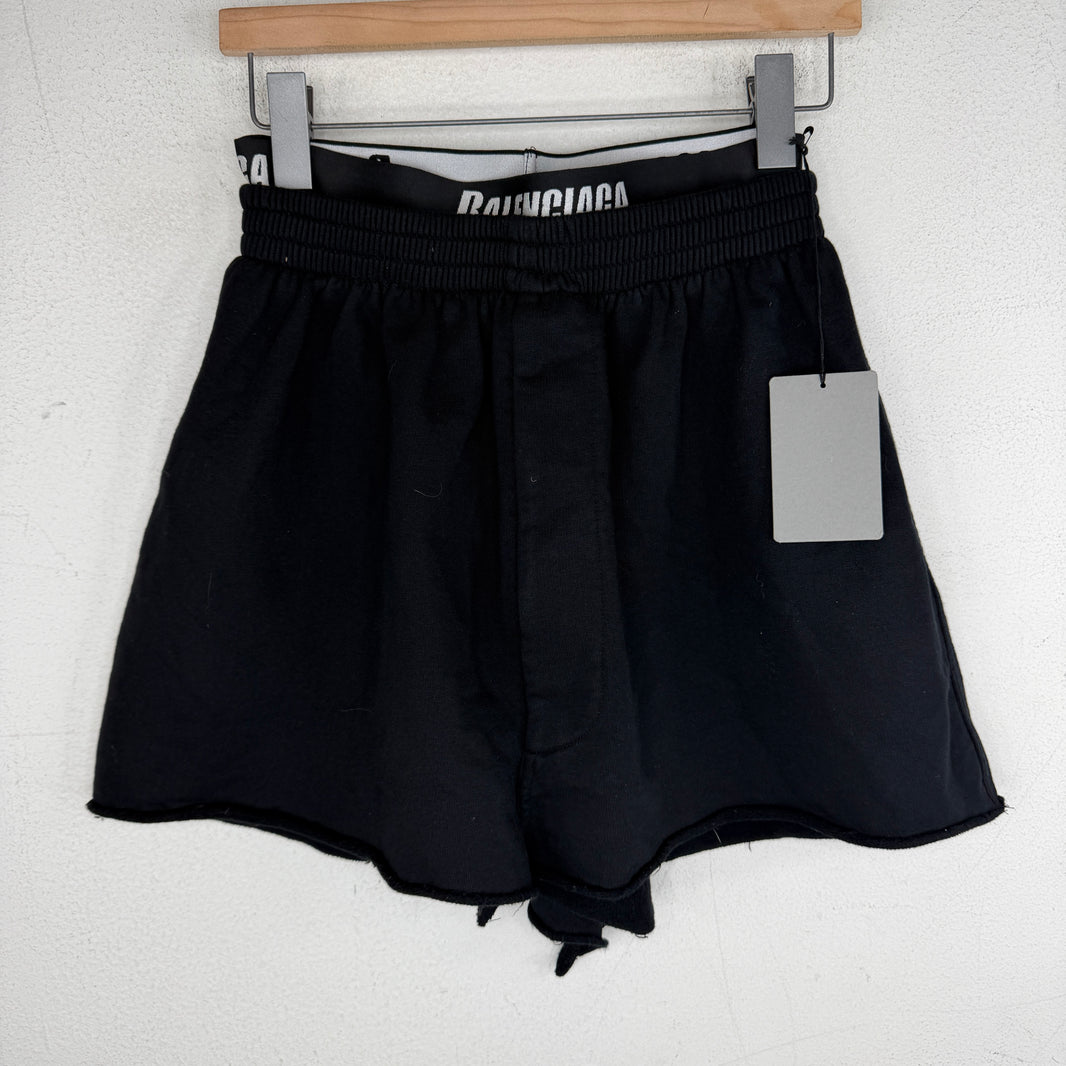 Balenciaga Sample Boxer Waistband Sweat Skirt