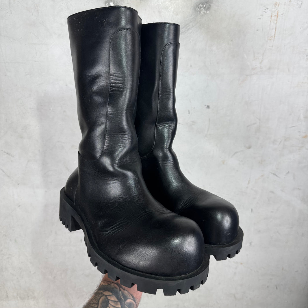 Balenciaga Leather Hummer Booties