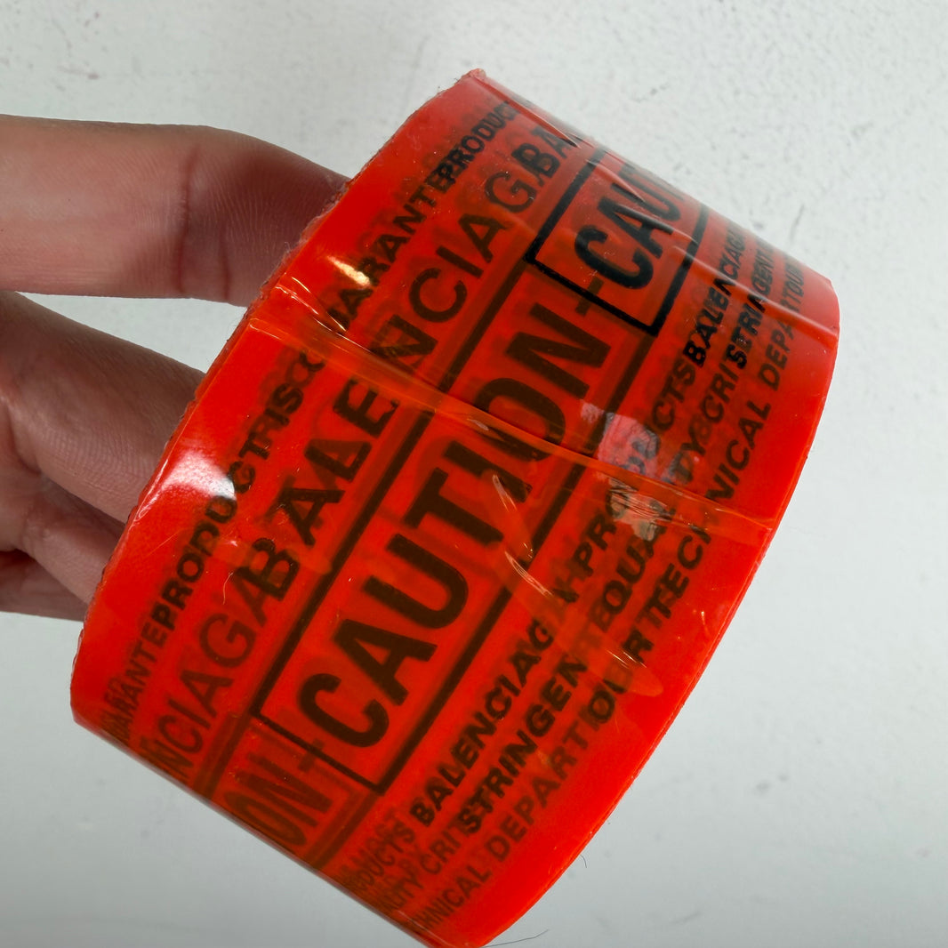 Balenciaga Orange Tape Bracelet