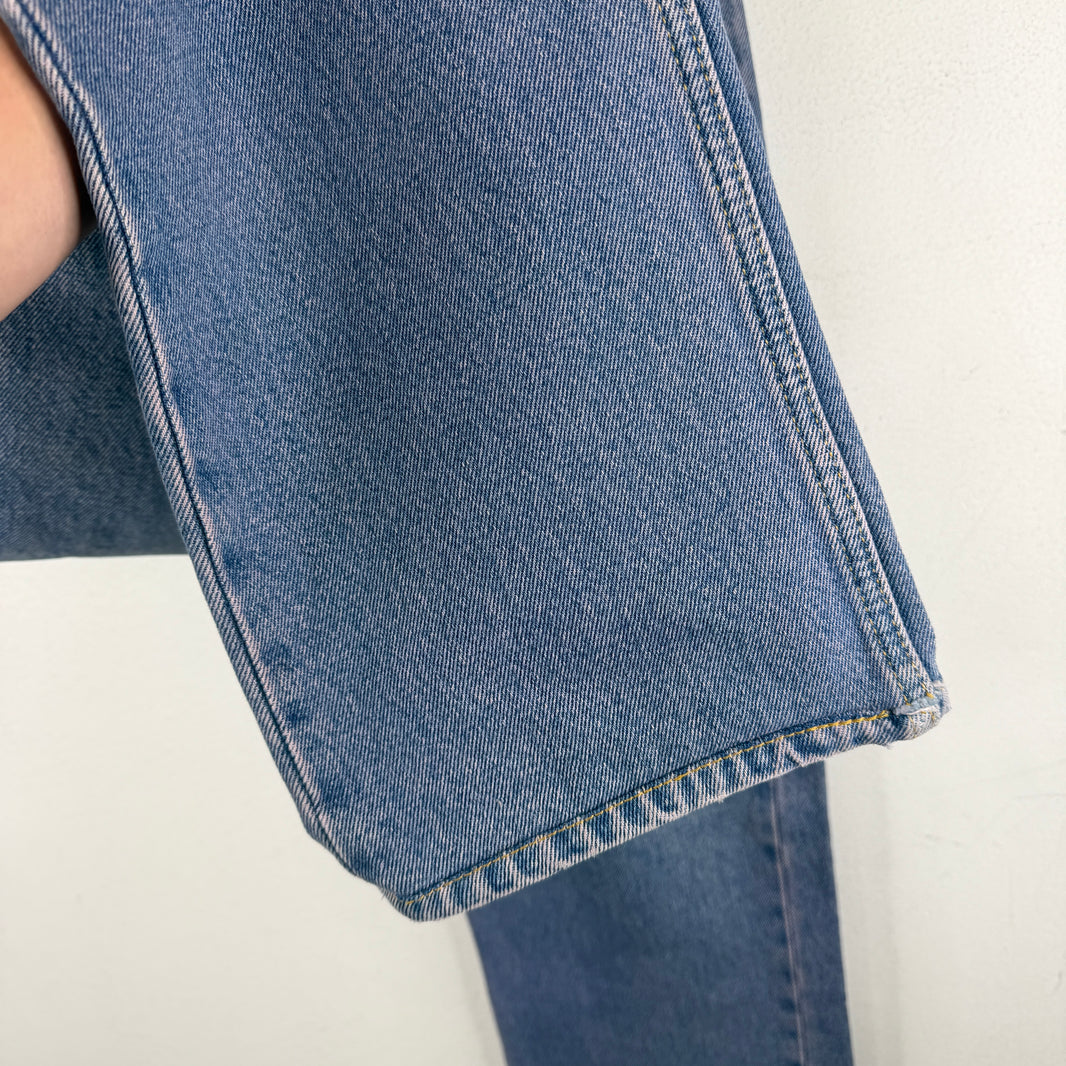 Balenciaga Tinted Blue 5 Pocket Jeans