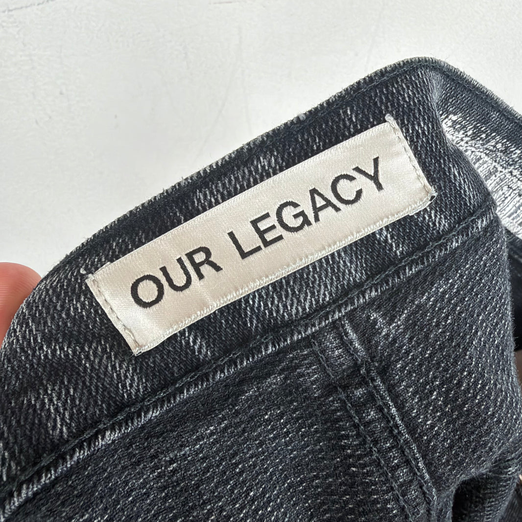 Our Legacy Black Cropped Capri Jeans