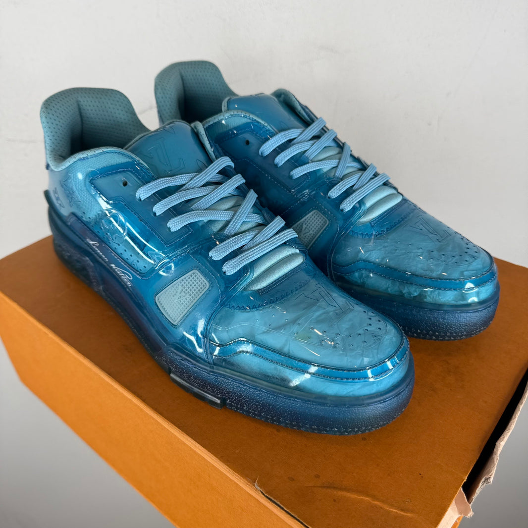 Louis Vuitton Blue Transparent Trainer Low Sneakers