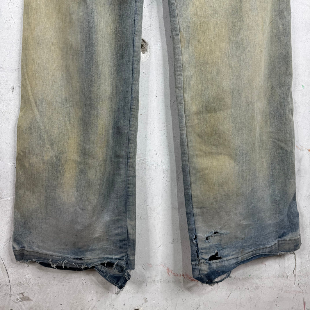 Rick Owens DRKSHDW Mineral Wash Bela Pants