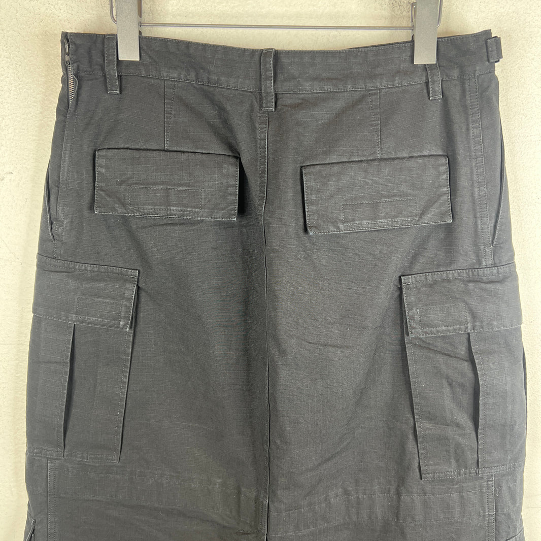 Balenciaga Black Ripstop Baggy Apron Cargo Pants