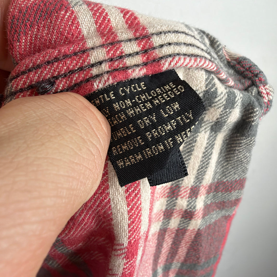 RRL Red/Gray Button Up Flannel