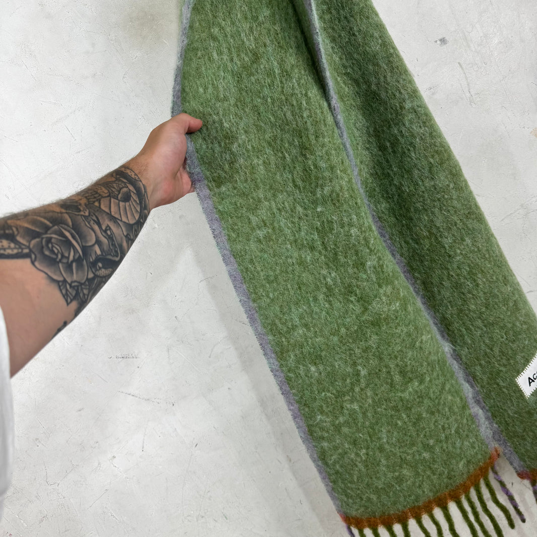 Acne Studios Mohair Logo Scarf