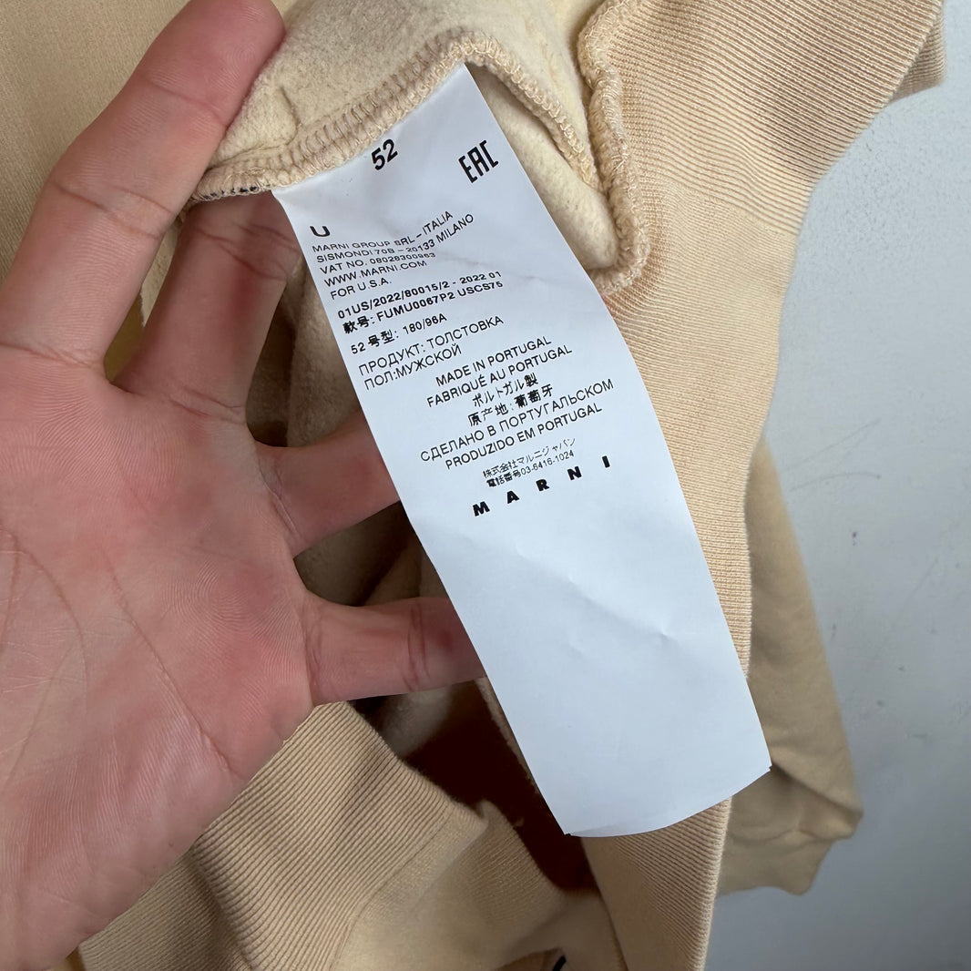 Marni Back Floral Big Print Hoodie
