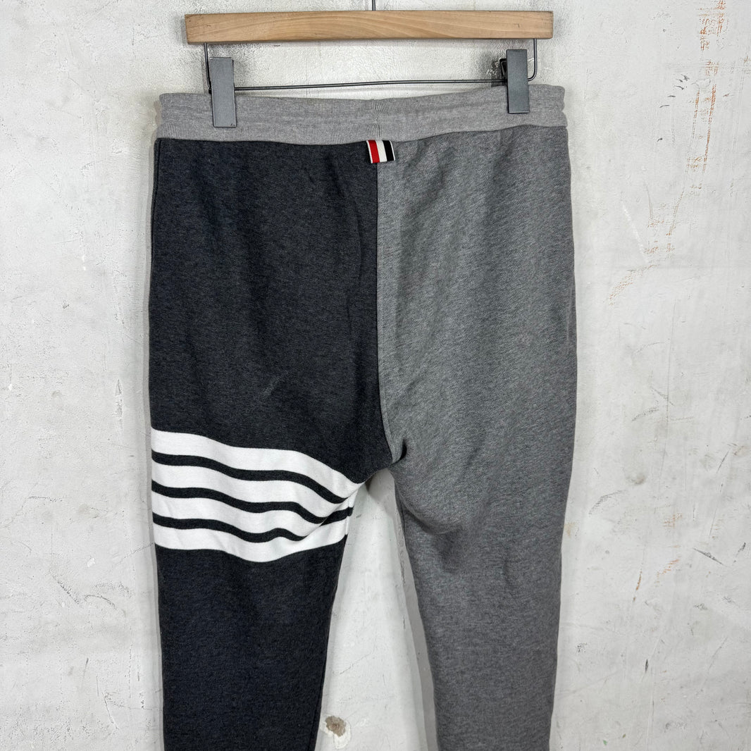 Thom Browne Tri Colored Grey Sweatpants