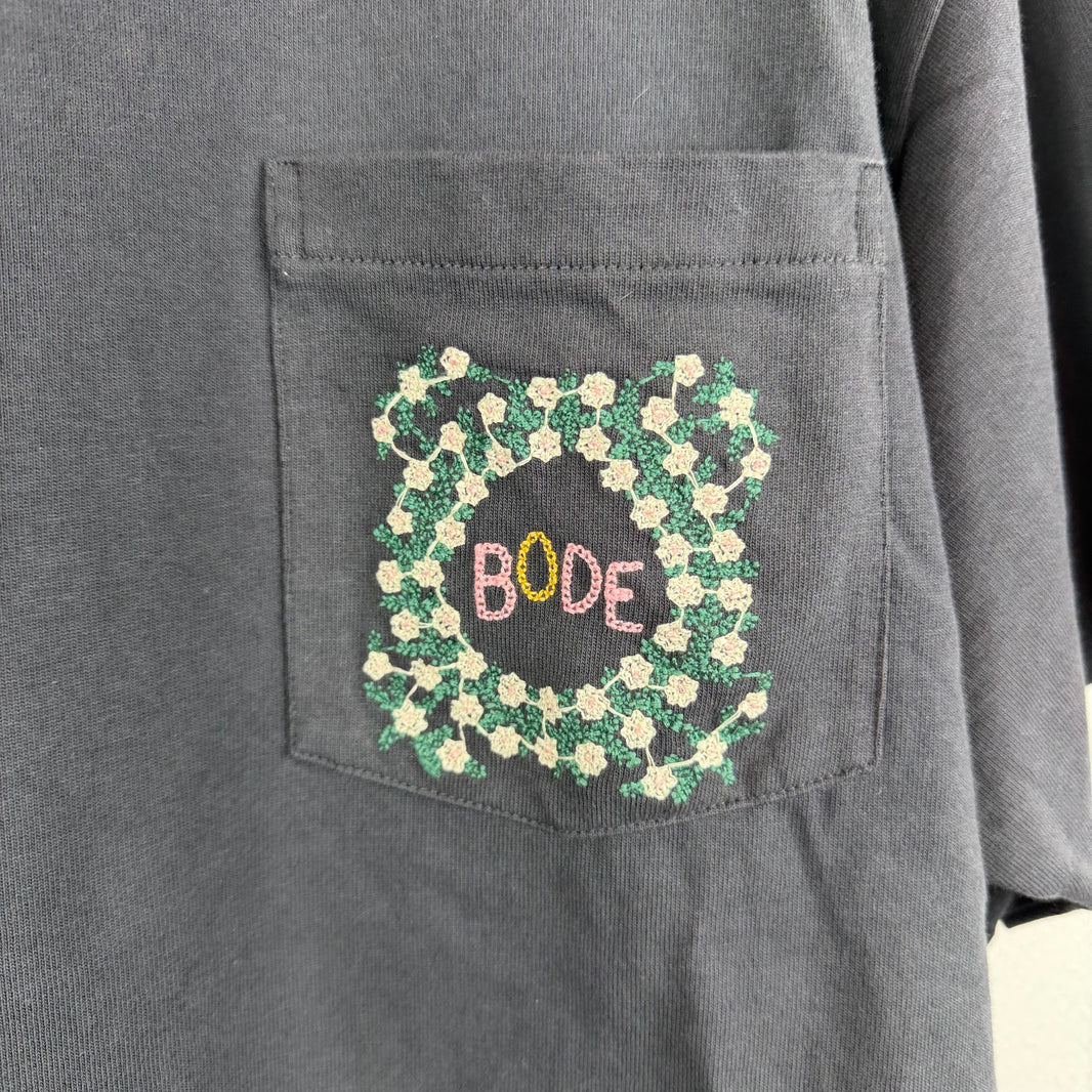 Bode Floral Chainstitch Pocket Shirt