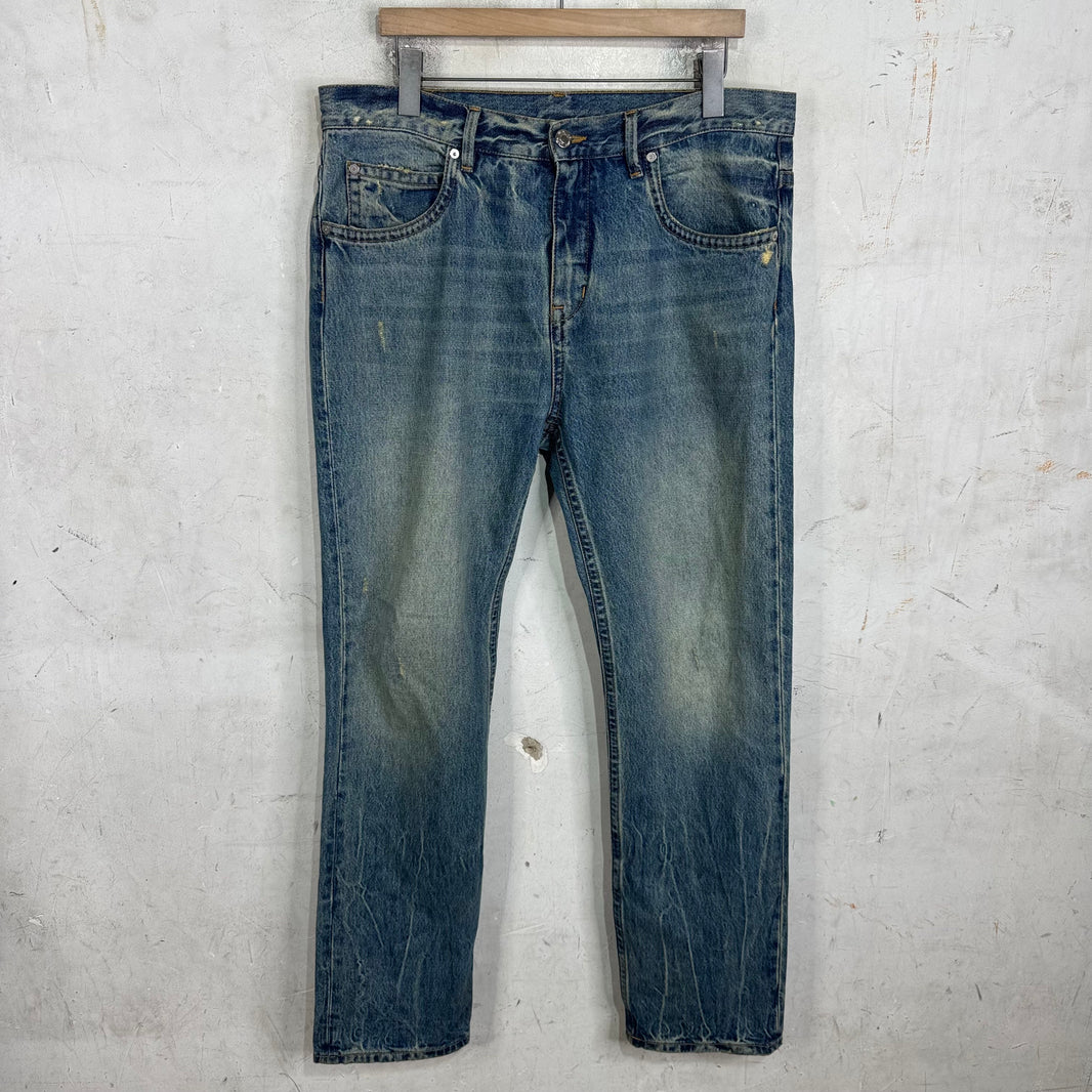 Helmut Lang Wrinkle Wash Light Jeans