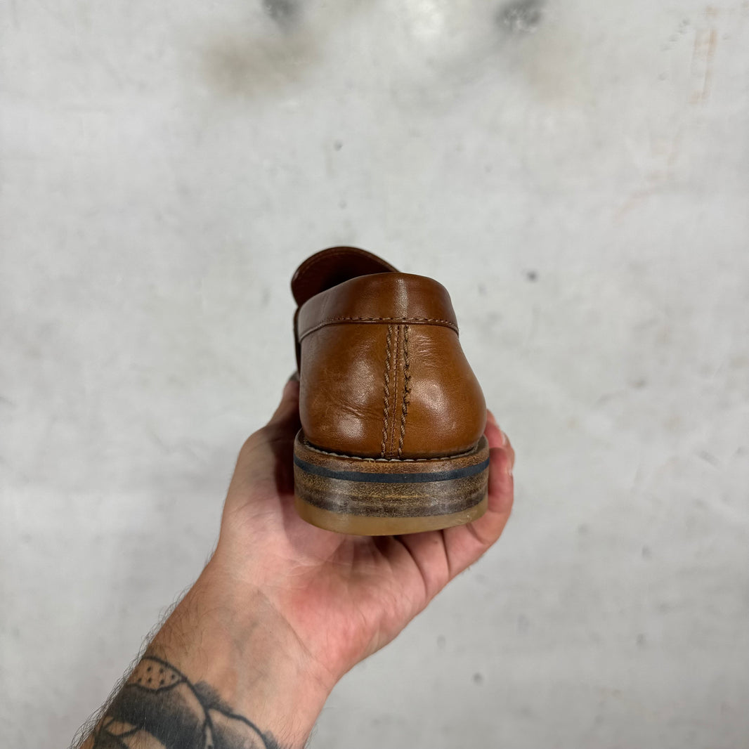 Louis Vuitton Brown Leather Penny Loafers