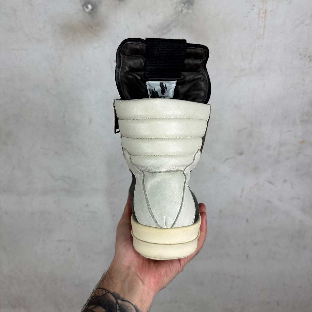 Rick Owens Grey Brushed Leather Geobaskets