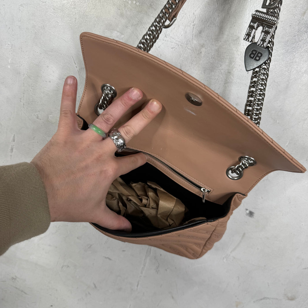Balenciaga BB Round Charm Chained Bag