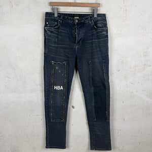 HBA Zip Off Logo Jeans