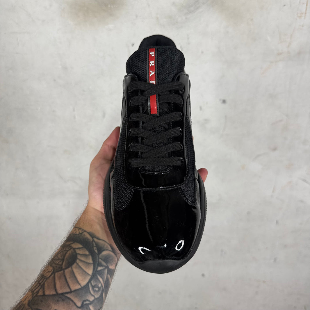 Prada Black Patent Leather America Cups