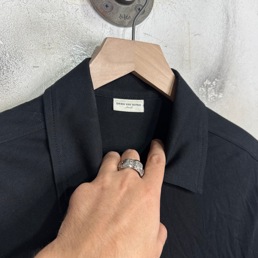 Dries Van Noten Black Polo