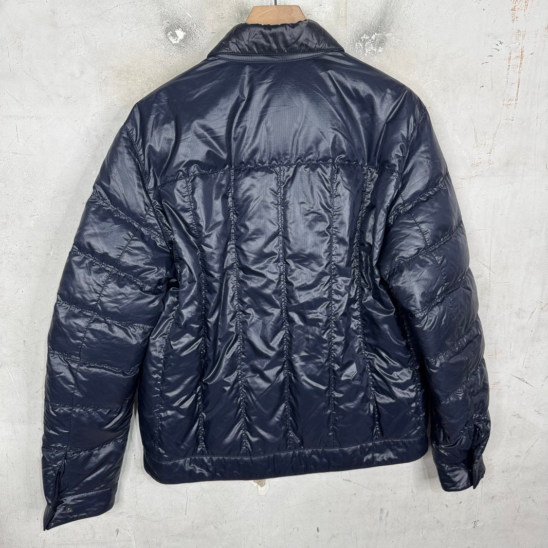 Prada Navy Padded Red Bar Jacket