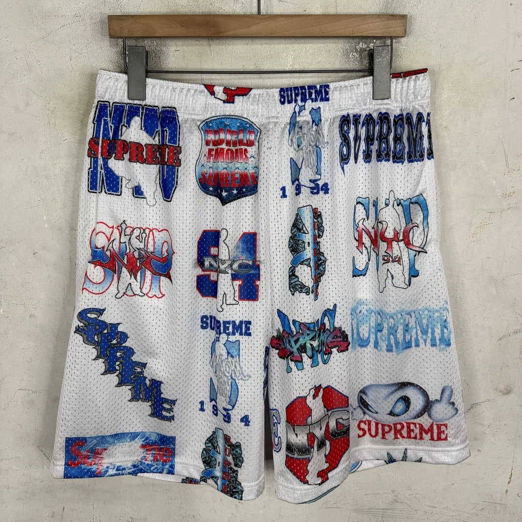Supreme Multi Logo Basketball Shorts