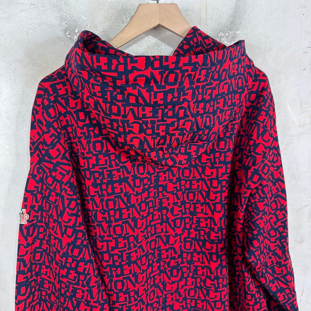 Moncler Grenoble AOP Text Hoodie
