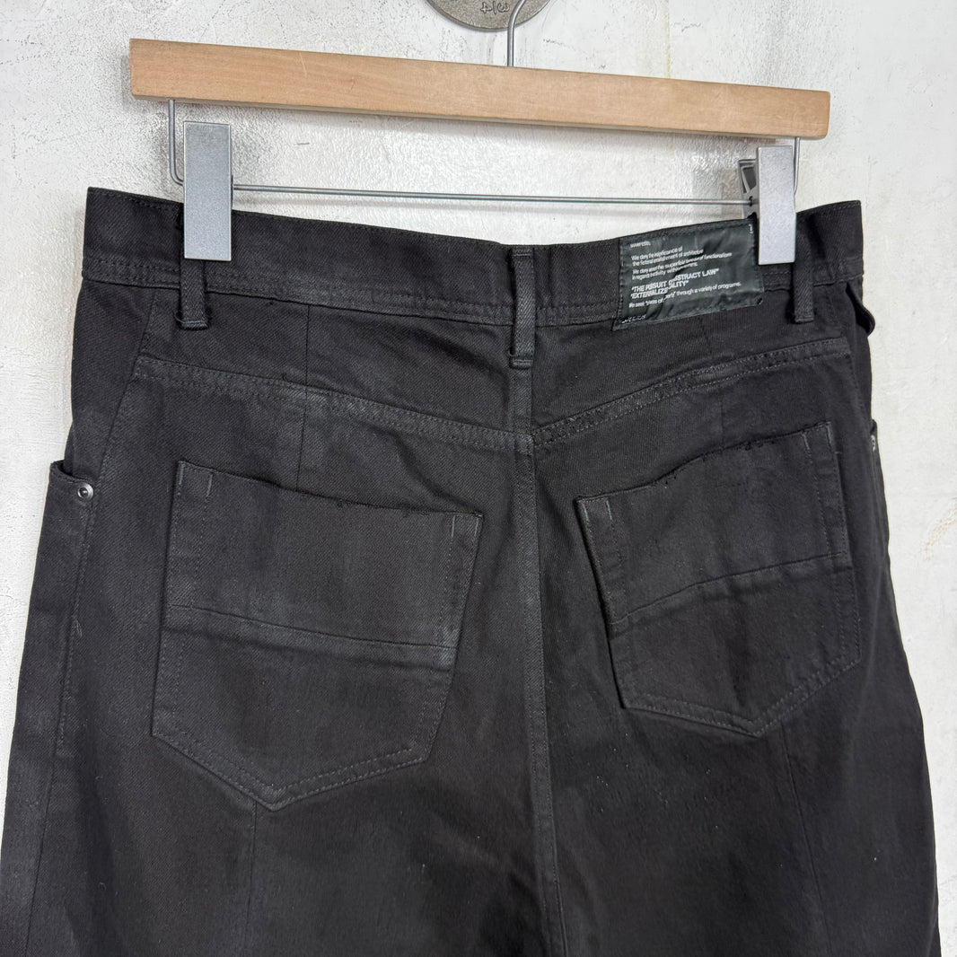 Julius SS13 Black Denim Capris